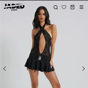 Jaded London lace mini dress
